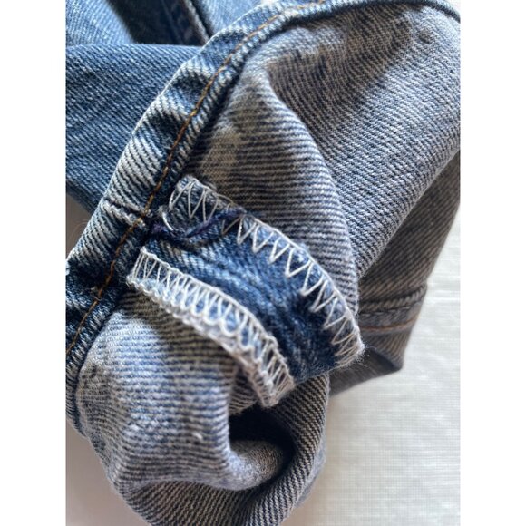 Levis 501XX Blue Denim Jeans L34 W42 Button Fly 100% Cotton Made In USA - Picture 10 of 11